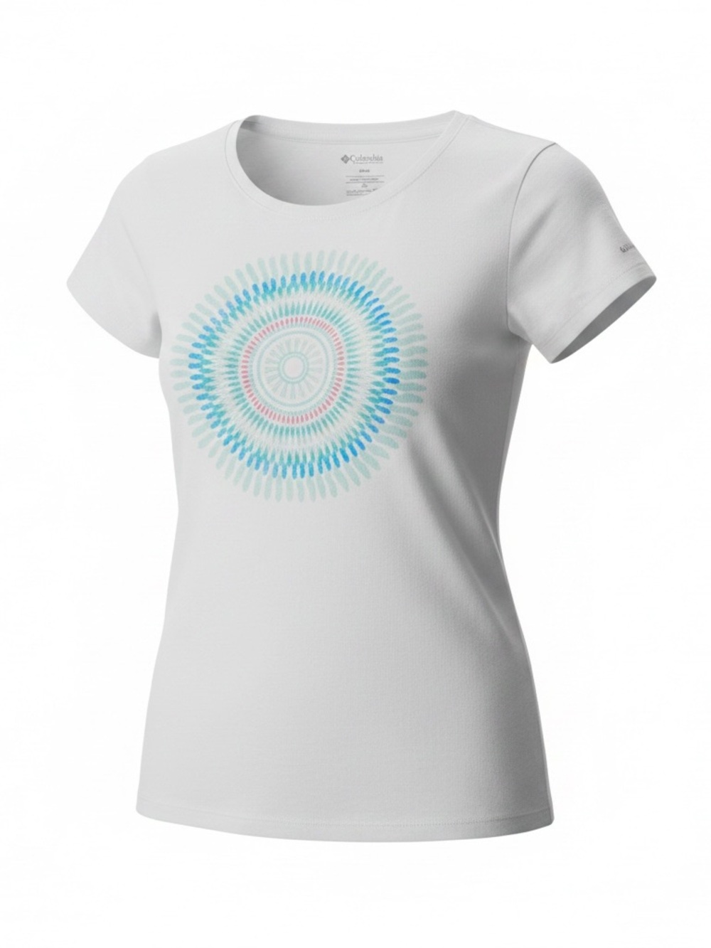 Columbia Women’s White Graphic Tee Medium Casual Outdoors Top